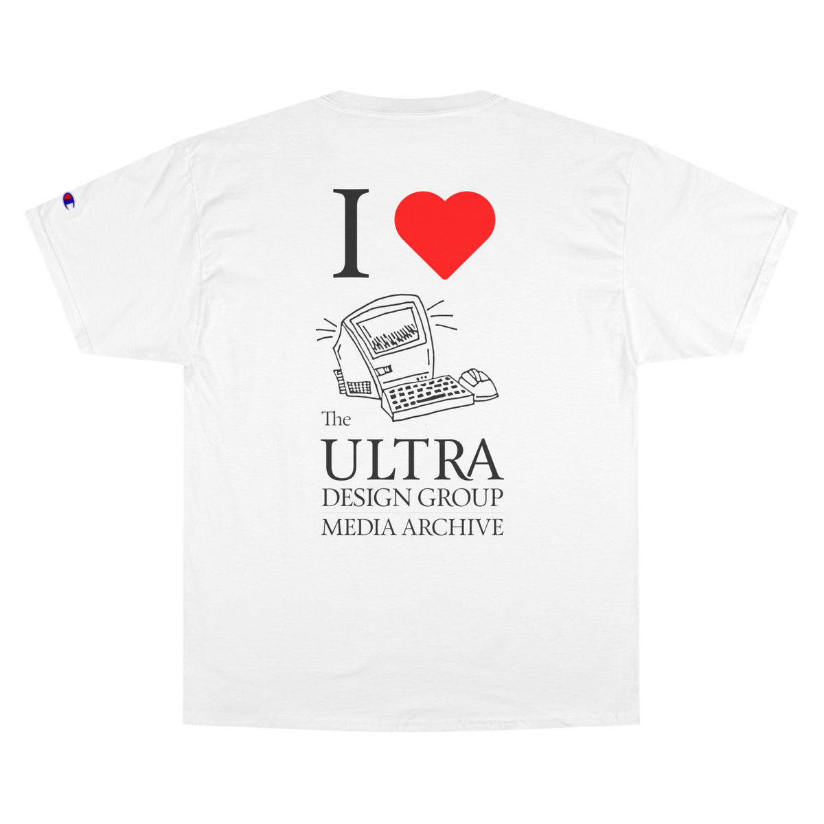 White Media Archive Champion T-Shirt