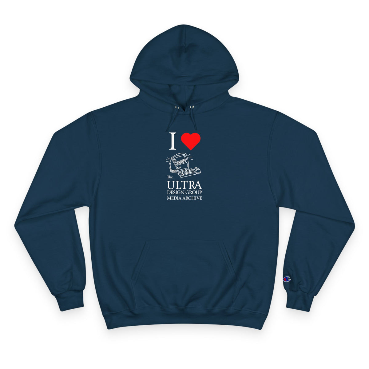 Navy Media Archive Hoodie - Champion