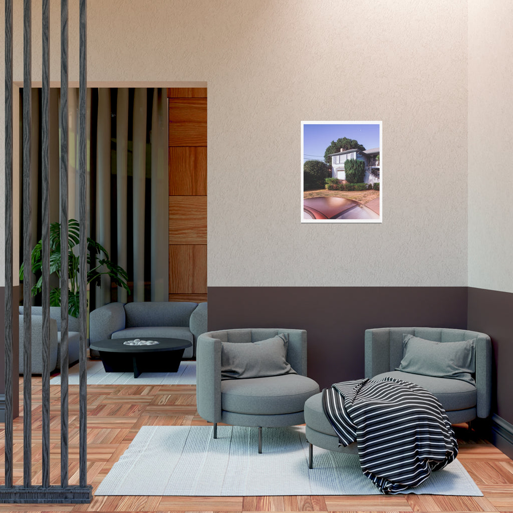 Car and House Print